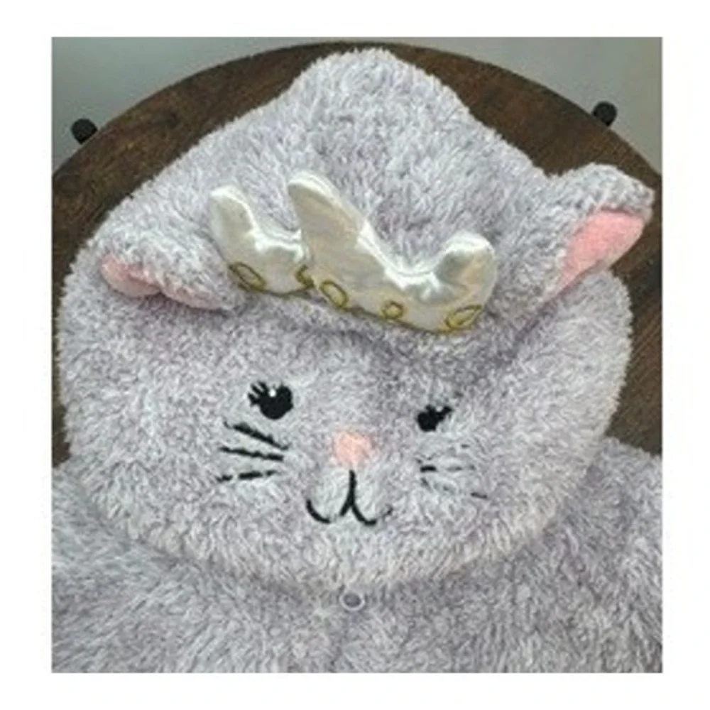 Koala Baby Lavender Princess Cat Plush Fleece Hoodie Suit SZ 18-24M Cozy